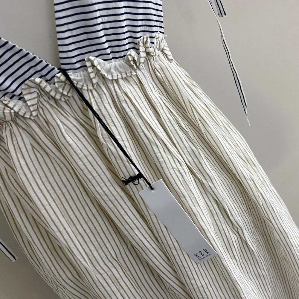 Nordstrom Rack Striped Dress  small flowy fairycore cottagecore festival